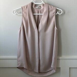 Aritzia Babaton Light Pink Sleeveless Blouse